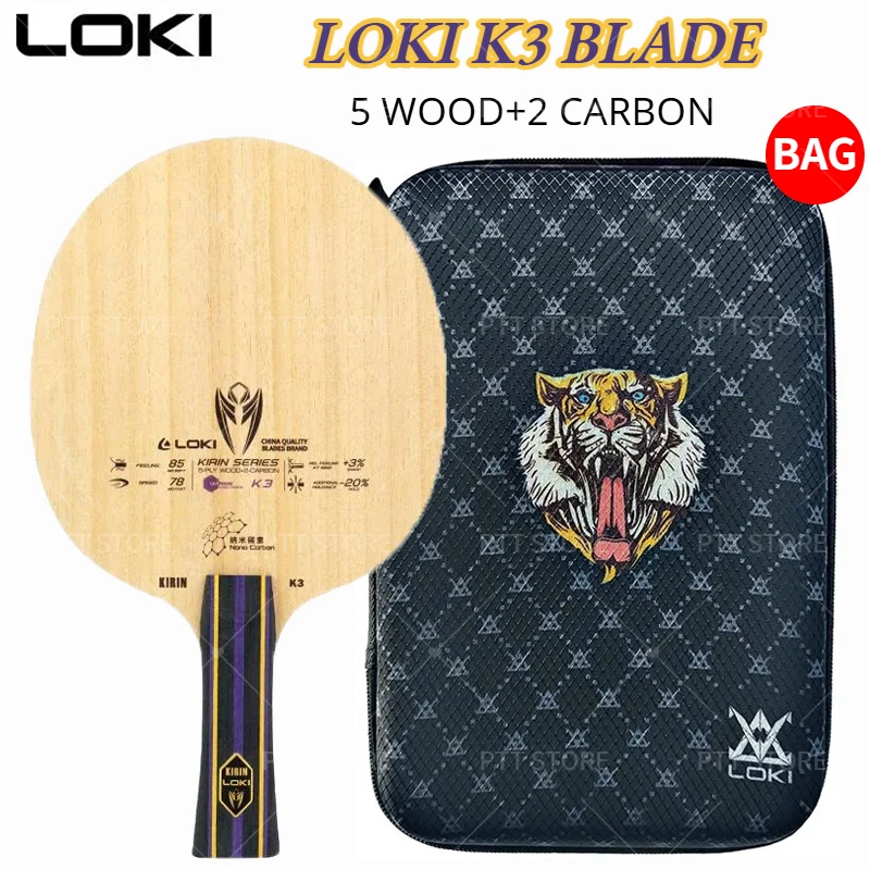 Table Tennis History - 오리지널 LOKI 키린 K3 탁구 블레이드