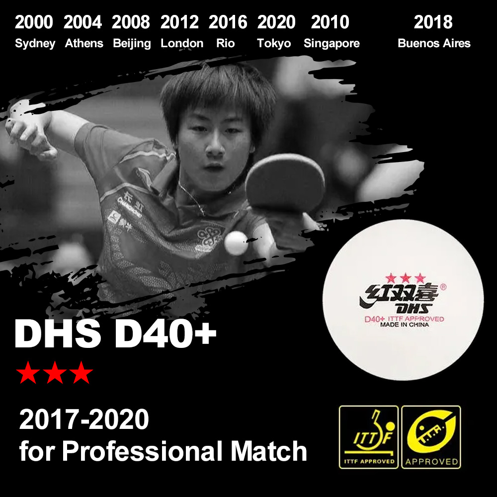 DHS D40+ DJ40+ 탁구 공 3 스타 ABS W - Table Tennis Robot 리뷰 및 가격