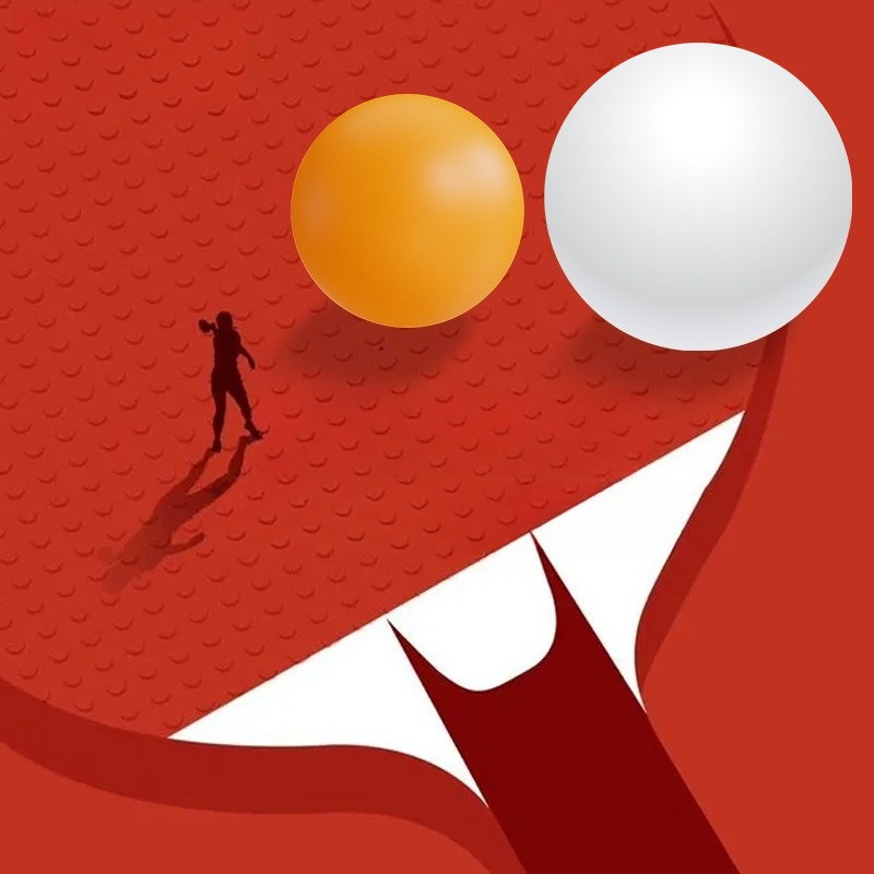 55mm 탁구대용 대형 공, 가정 훈련용 탁구공, 내마 - Table Tennis Logo 리뷰 및 가격
